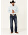 Image #2 - Wrangler 20X Men's Dot Geo Print Long Sleeve Snap Western Shirt, , hi-res