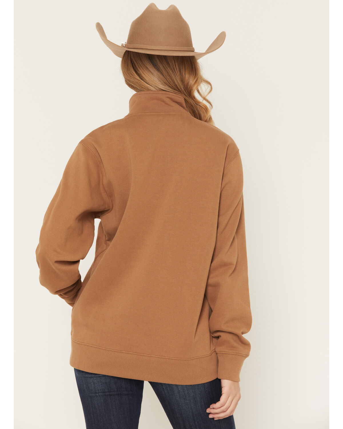 Image #4 - Ariat Women's Boot Barn Exclusive Scenic 1/2 Zip Pullover, Brown, hi-res