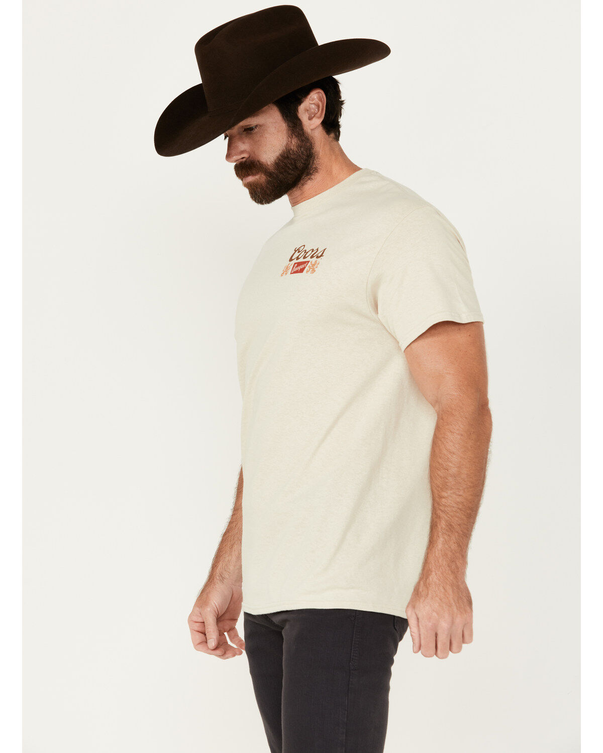 Image #4 - Coors Men's Desert Skyline Short Sleeve Graphic T-Shirt, Natural, hi-res