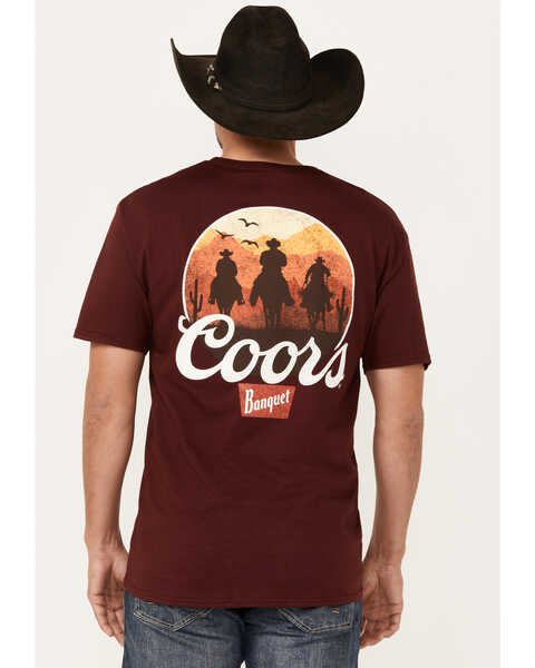 Changes Men's Coors Desert Riders Short Sleeve Graphic T-Shirt , Maroon, hi-res