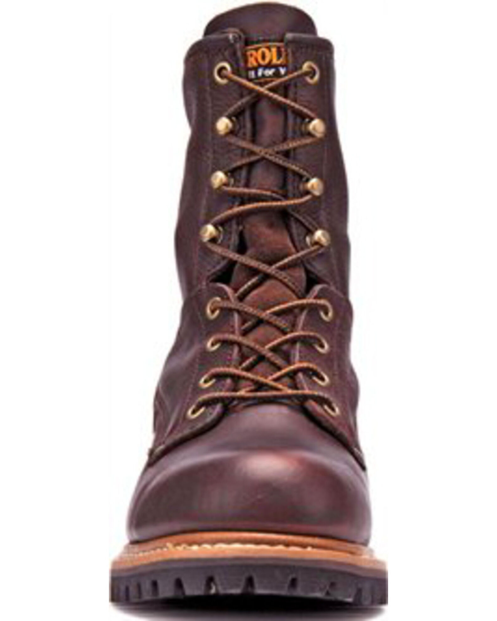 Image #4 - Carolina Men's Logger 8" Steel Toe Work Boots, Brown, hi-res