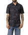 Image #1 - Kimes Ranch Men's Barret Bandana Print Short Sleeve Button-Down Western Short, Black, hi-res