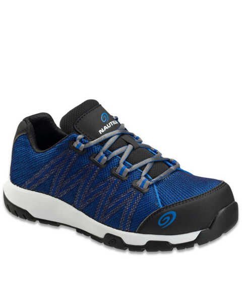 Image #1 - Nautilus Men's Blue Accelerator Work Shoes - Composite Toe, , hi-res