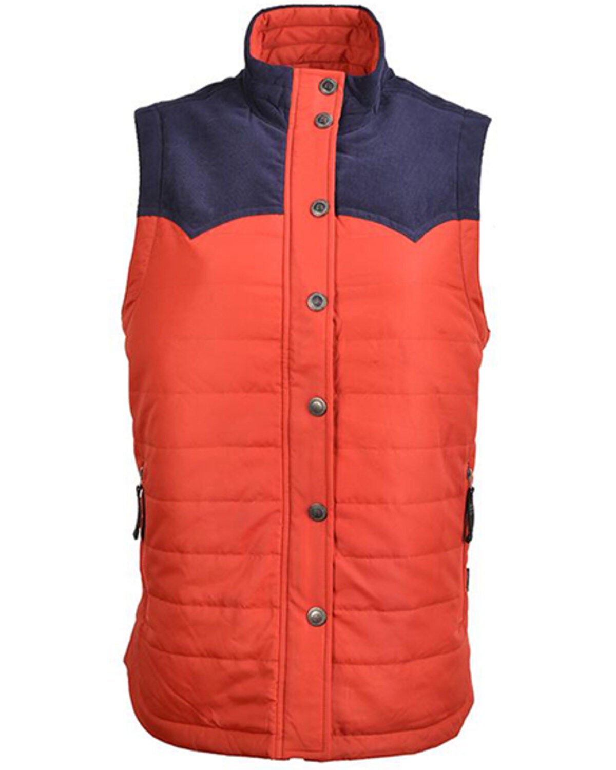 STS Ranchwear Women's Red Contrast River Softshell Vest, Red, hi-res