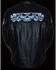 Milwaukee Leather Men's Reflective Skull Crossover Scooter Jacket - 5X, Black, hi-res