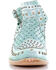 Image #5 - Corral Women's Turquoise Stud & Woven Mules - Snip Toe, , hi-res