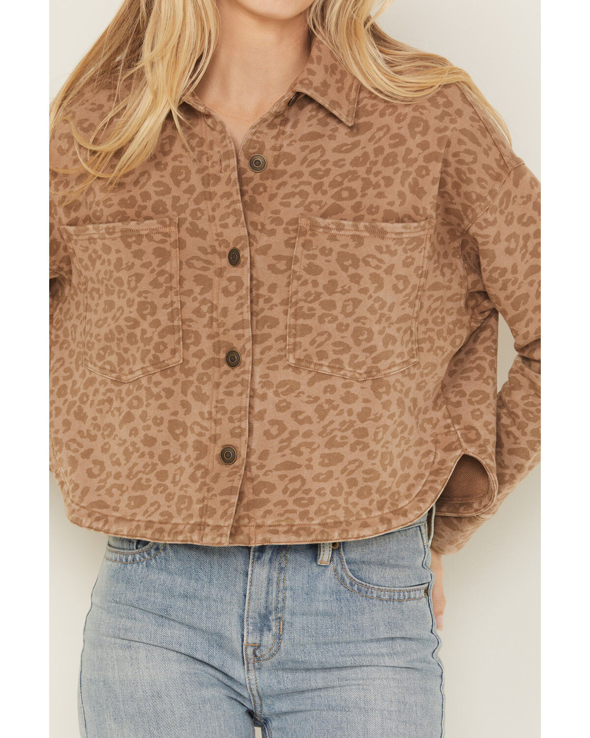 Product Name:  White Crow Women's Leopard Print Button-Down Shacket