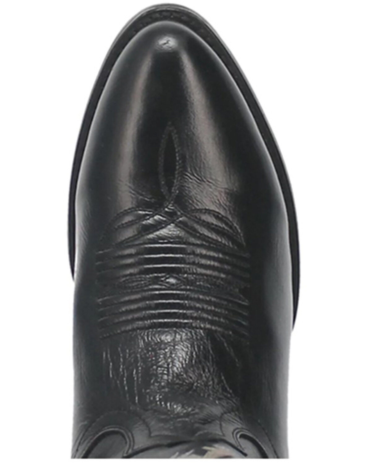 Image #6 - Dan Post Men's Mignon Western Boots - Round Toe, Black, hi-res
