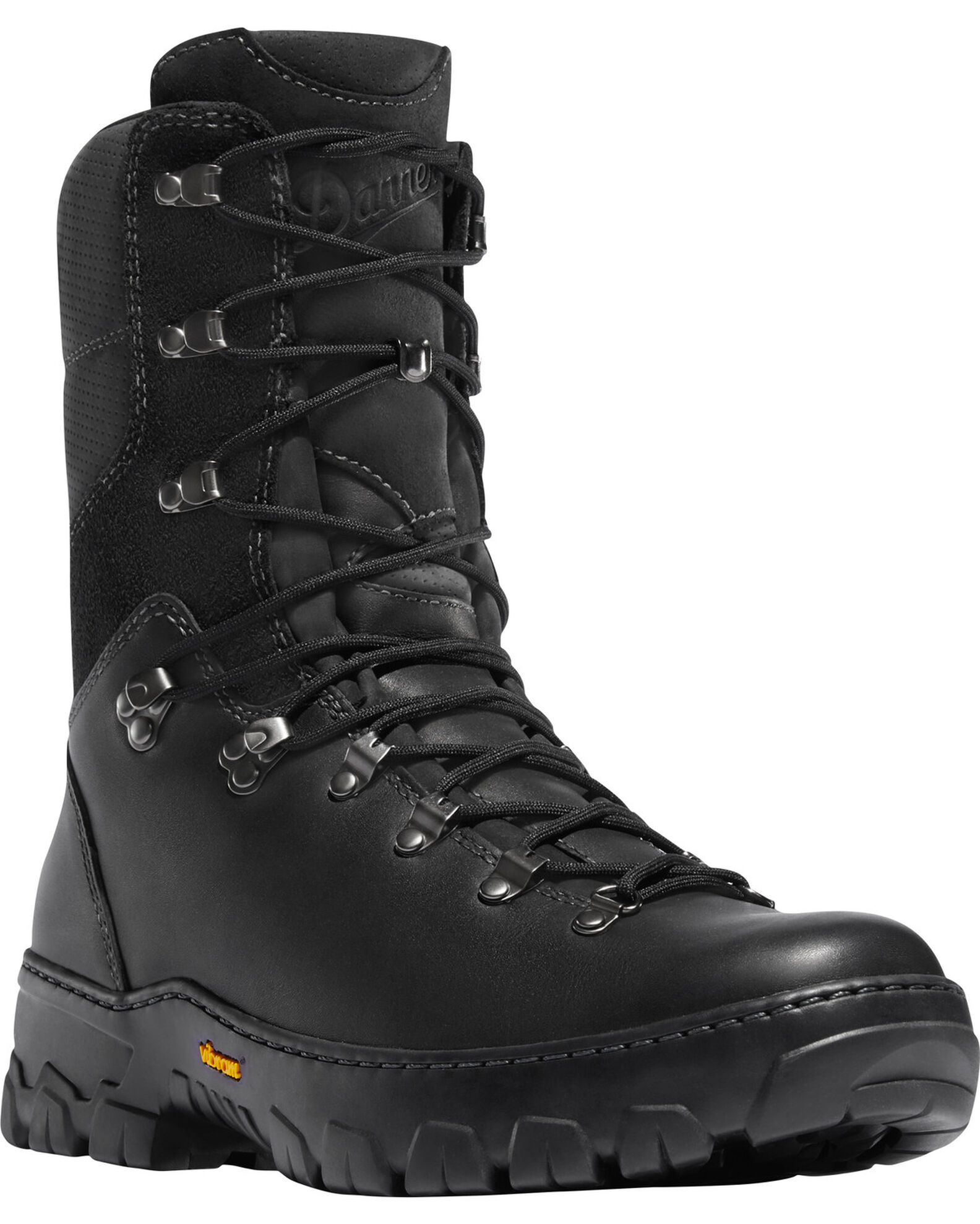 Image #1 - Danner Men's Wildland Tactical Firefighter 8" Boots - Round Toe, Black, hi-res