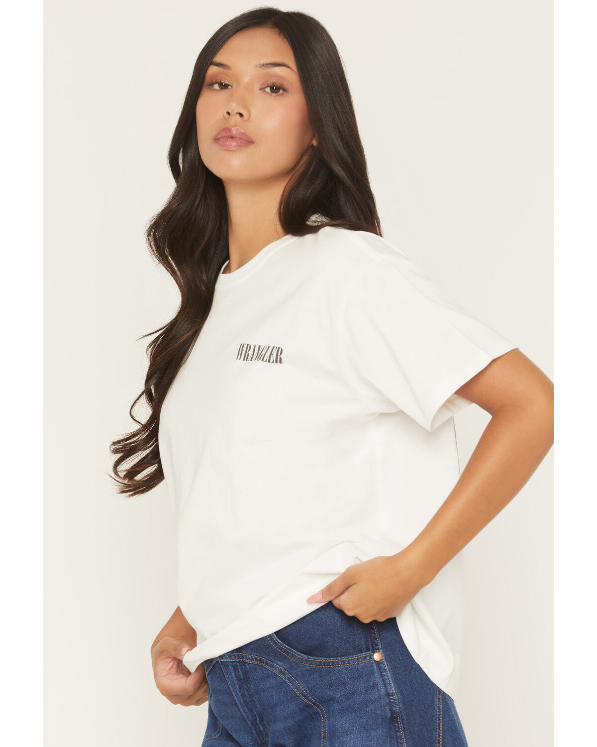 Image #3 - Wrangler Women's Desert Short Sleeve Graphic Tee, White, hi-res