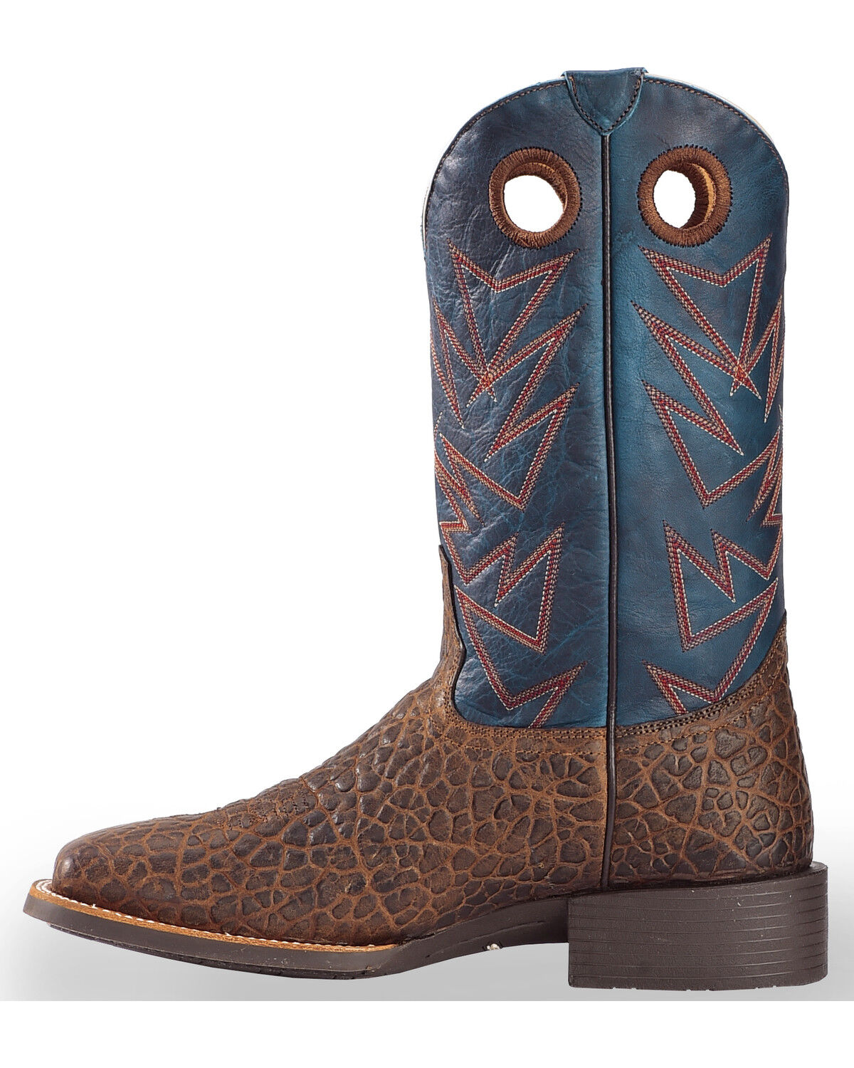 Image #3 - RANK 45 Men's Bullfrog Printed Western Performance Boots - Square Toe, , hi-res