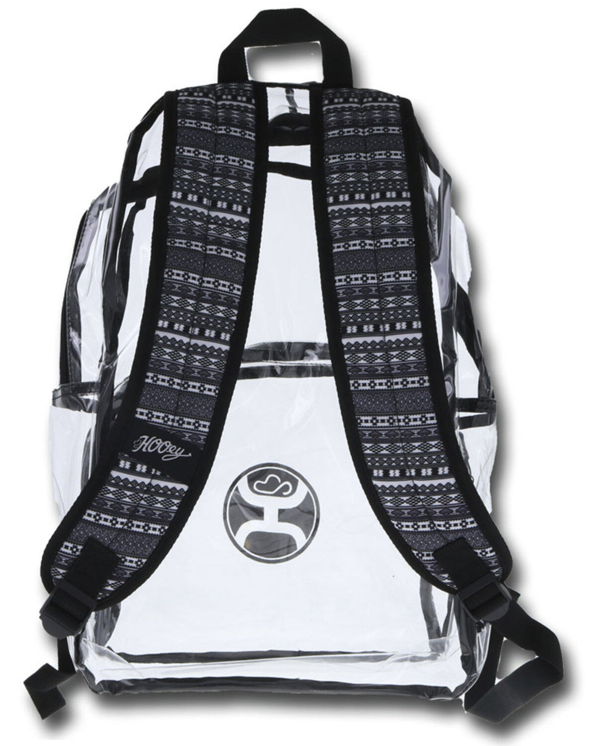 black clear backpack