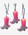 Image #1 - Kurt Adler 9' UL 10L Glittered Pink Cowgirl Boots Light Set with End Connect, Pink, hi-res