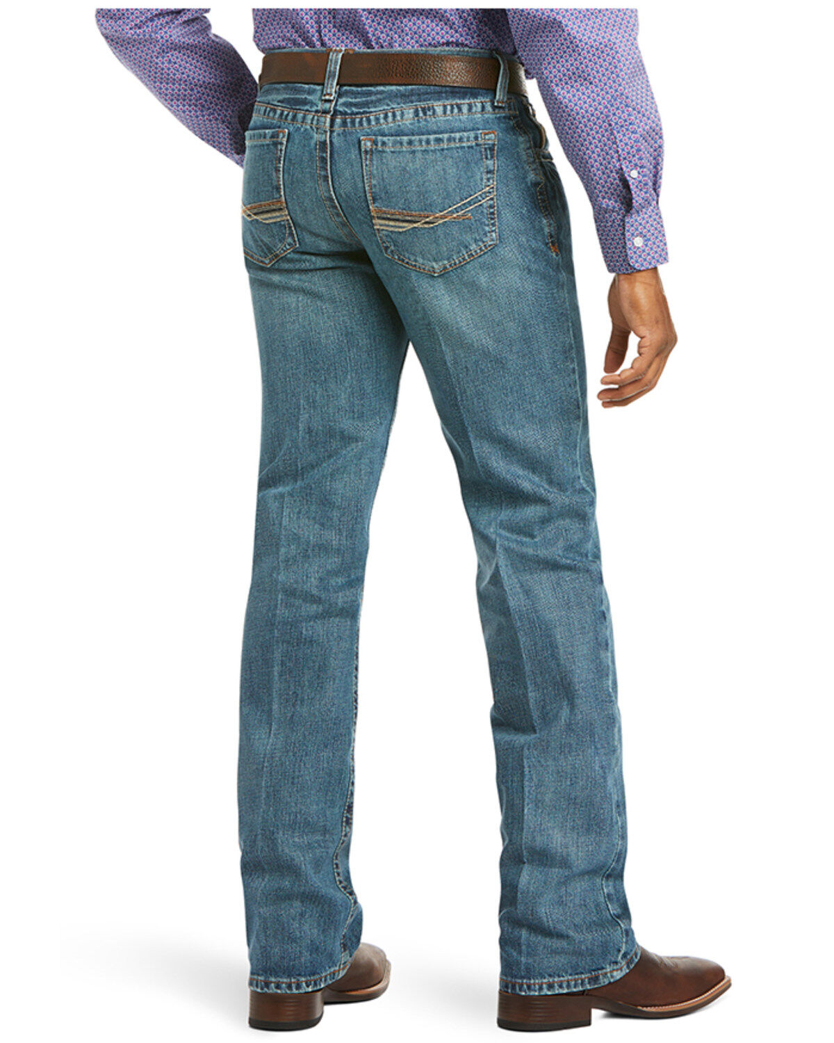 Image #2 - Ariat Men's M4 Low Rise Scoundrel Bootcut Jeans, , hi-res