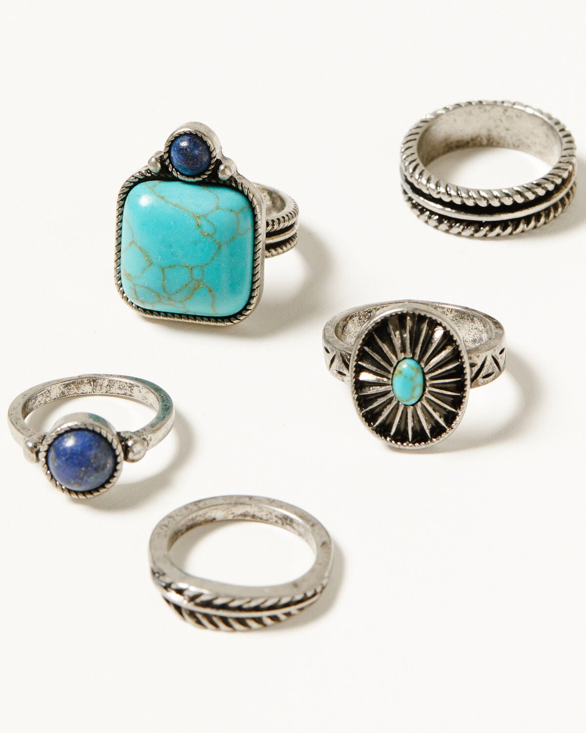 Shyanne Women's Isla Oasis Ring Set - 5 Piece, Multi, hi-res
