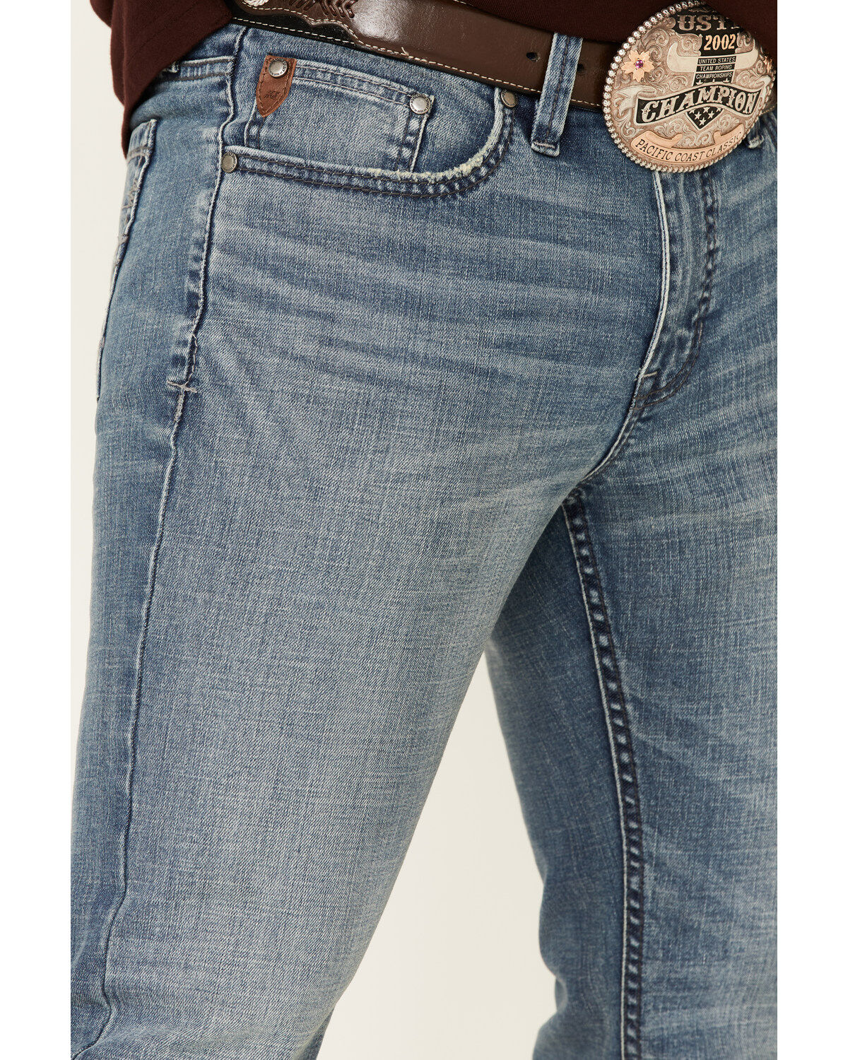Image #5 - Moonshine Spirit Men's Hang Fire Wash Hutch Slim Bootcut Stretch Denim Jeans, , hi-res
