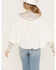 Shyanne Women's Blocked Western Shirt, White, hi-res