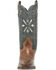 Laredo Women's Passion Flower Western Boots - Snip Toe, Cognac, hi-res