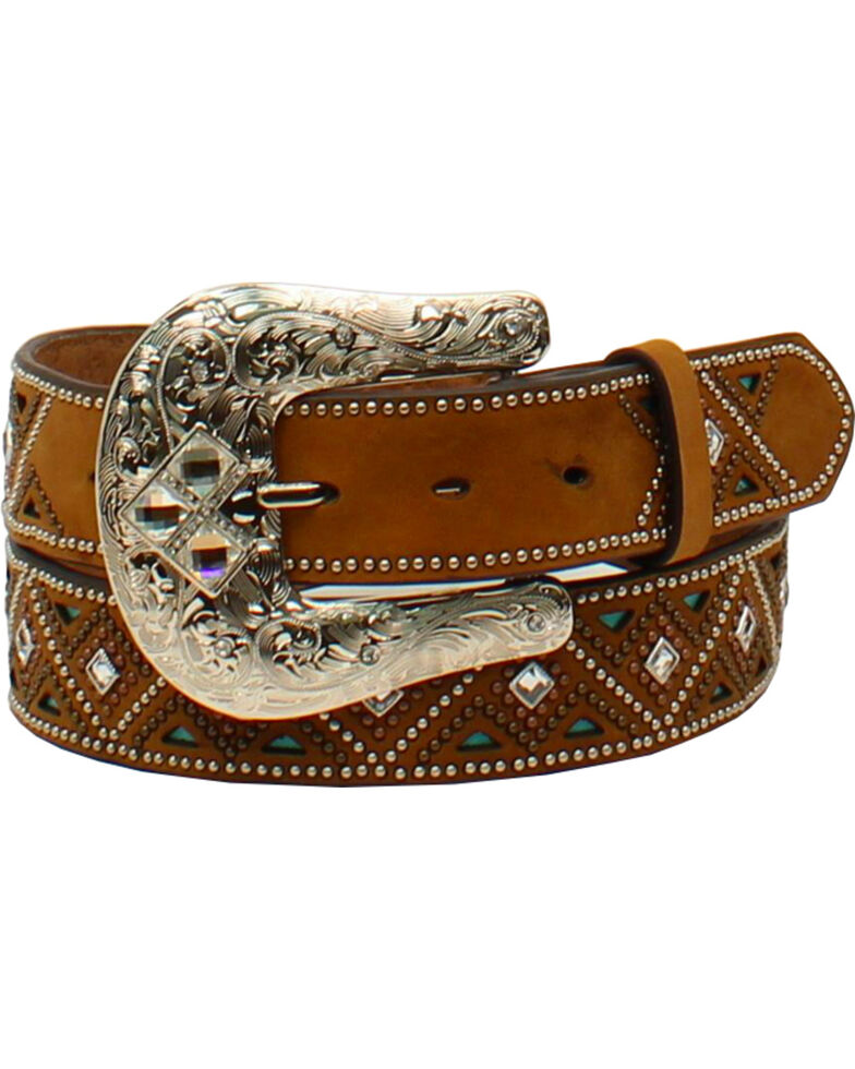 Nocona Women's Rounded Southwestern Buckle Belt Boot Barn