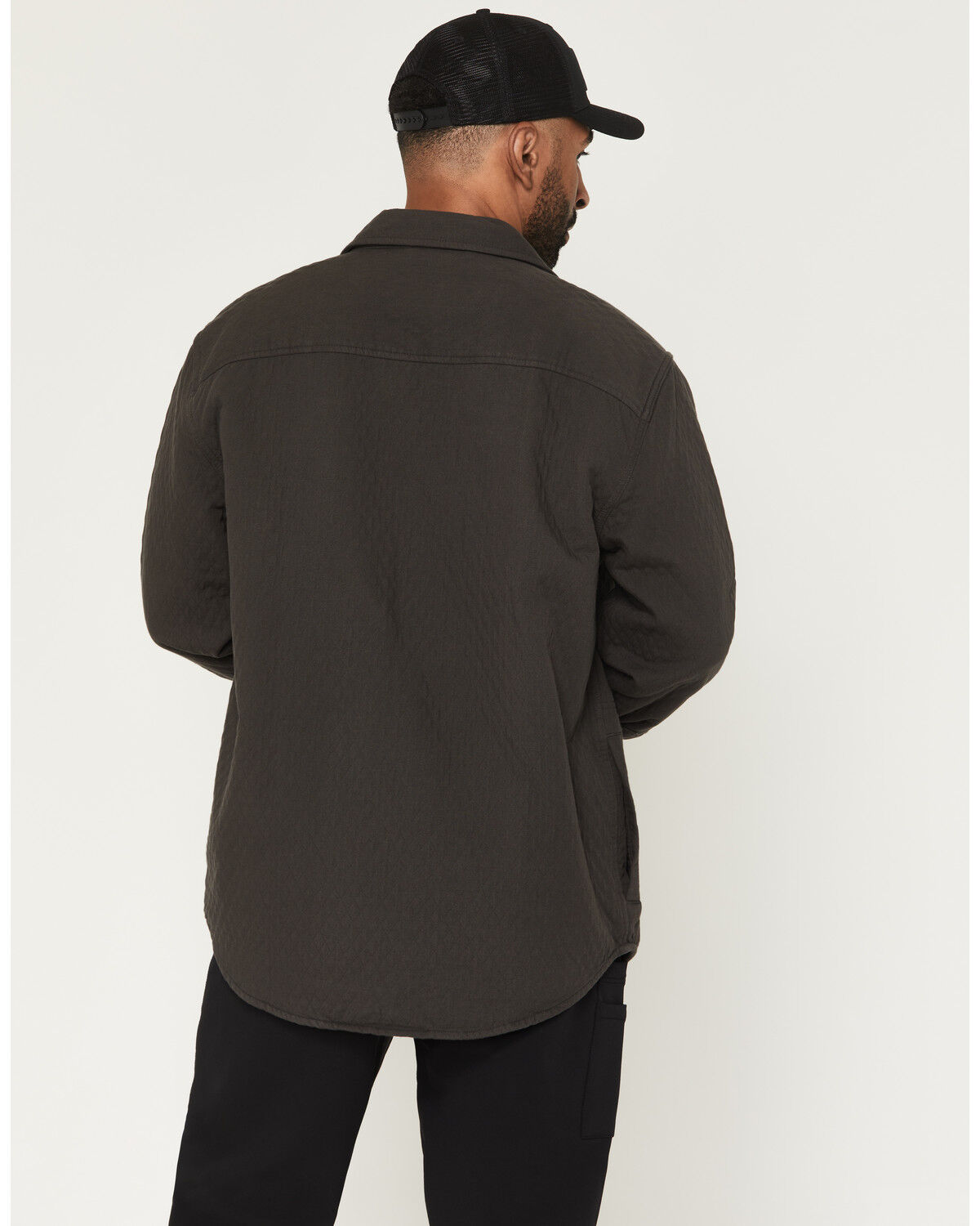 Image #4 - Thorogood Men's Rugged Ridge Snap Shirt Jacket, Dark Grey, hi-res