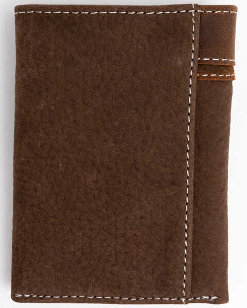 Brown Long Leather Wallet With USA – Texas Boot Ranch