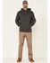 Hawx Men's Primo Logo Fleece-Lined Work Hooded Sweatshirt , Dark Grey, hi-res