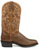 Image #2 - Dan Post Men's Armen Western Performance Boots - Round Toe, Cognac, hi-res