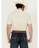 Image #4 - RANK 45® Men's Westamp Geo Print Short Sleeve Button-Down Performance Stretch Western Shirt, Ivory, hi-res