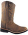 Image #1 - Smoky Mountain Toddler Boys' Pueblo Western Boots - Broad Square Toe, Crazyhorse, hi-res