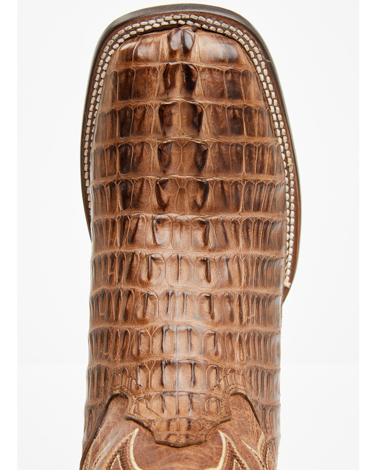 Image #6 - Cody James Men's Exotic Caiman Tail Western Boots - Broad Square Toe, Brown, hi-res