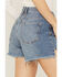 Free People Women's Makai Twist & Shout Denim Shorts, Medium Wash, hi-res