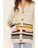 Pendleton Women's Striped Knit Cardigan Sweater, Ivory, hi-res