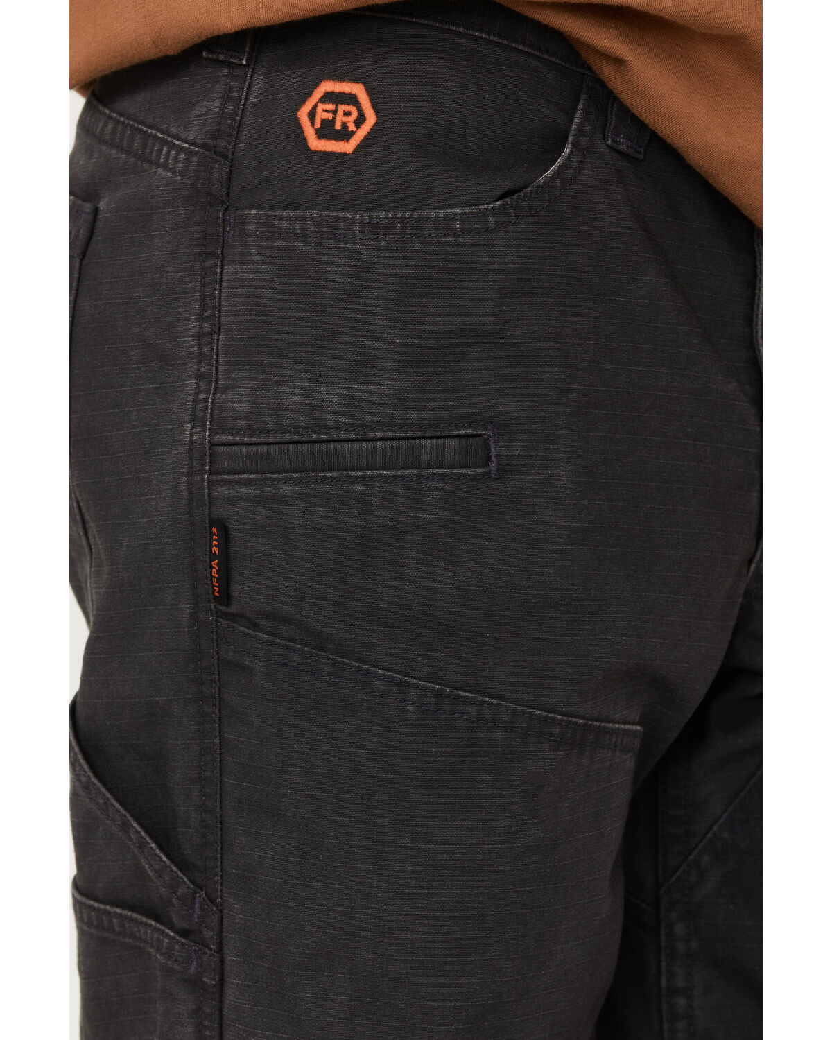 Image #2 - Hawx Men's FR Double Front Ripstop Work Pants, Brown, hi-res