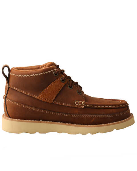 Image #2 - Twisted X Boys' Wedge Sole Work Boots - Soft Toe, Brown, hi-res