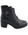 Milwaukee Leather Women's Studded Rocker Boots - Round Toe, Dark Grey, hi-res