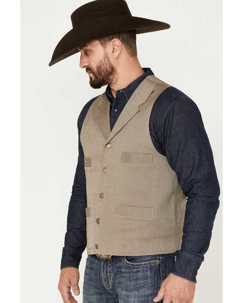 Scully Men's Ranchwear Vest, Blue, hi-res