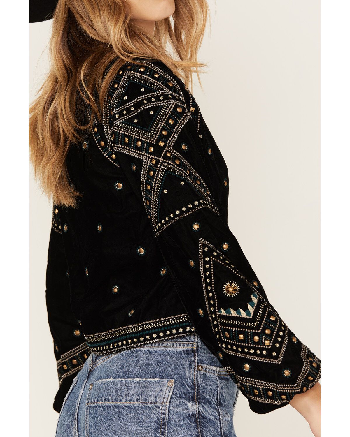 Image #3 - Shyanne Women's Velvet Beaded Jacket, , hi-res