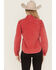 Image #4 - Cruel Girl Women's Solid Long Sleeve Snap Western Shirt, Red, hi-res