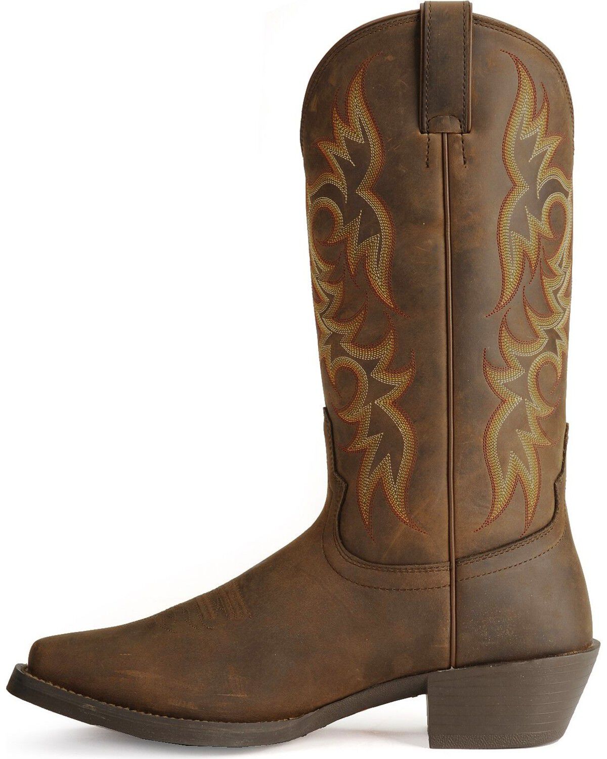 justin square toe cowboy boots