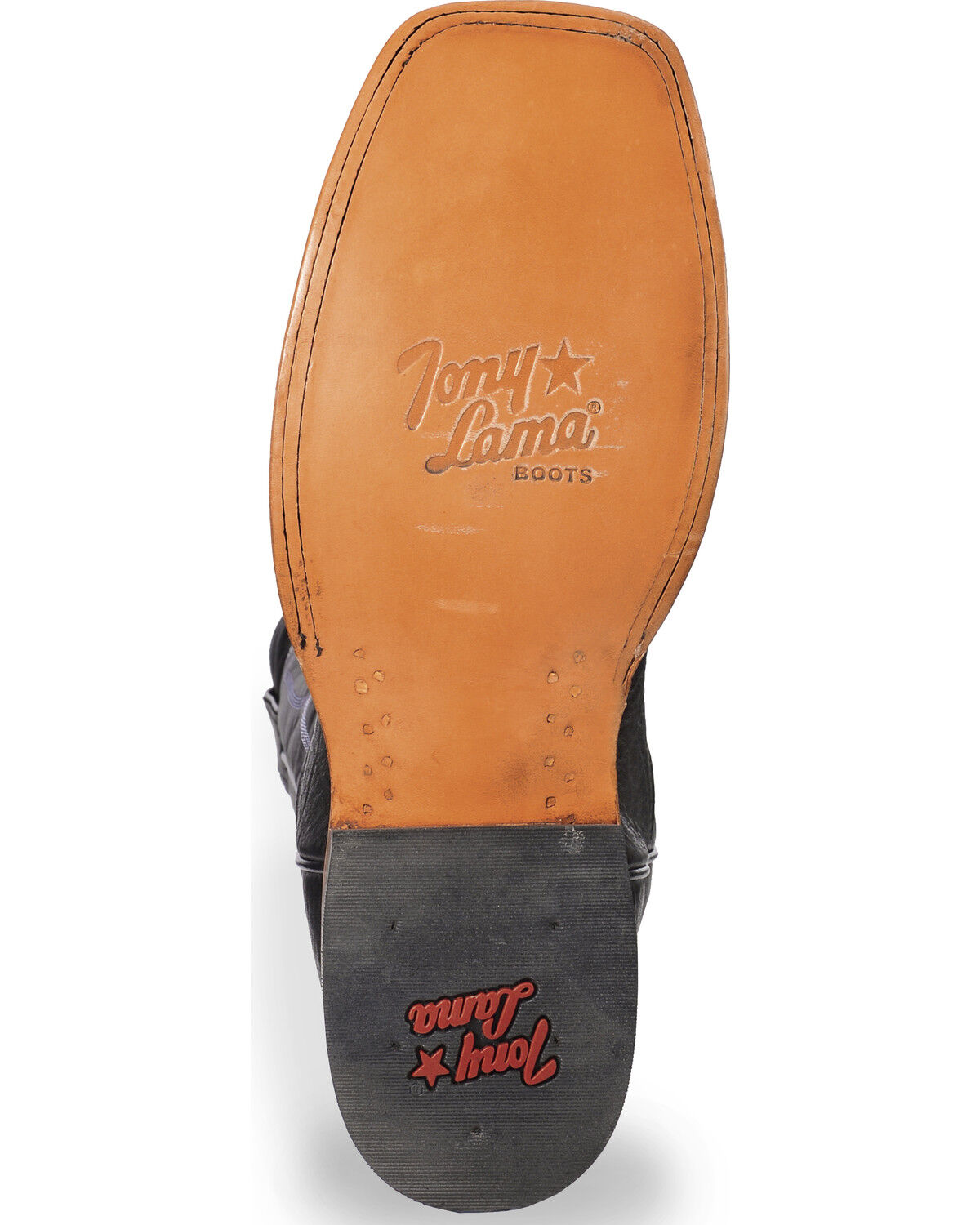 Image #5 - Tony Lama Men's Square Toe Western Boots, Black, hi-res