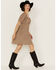 Image #2 - Cleo + Wolf Women's Arlo Flutter Sleeve Printed Mini Dress, Chocolate, hi-res