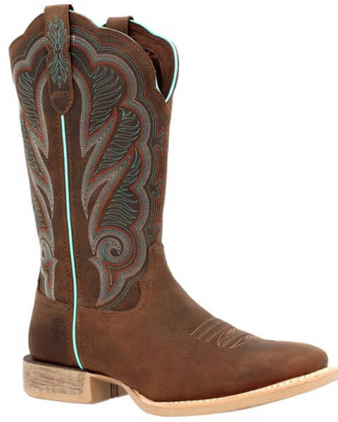 Durango Women's Lady Rebel Pro Western Boots - Square Toe, Brown, hi-res