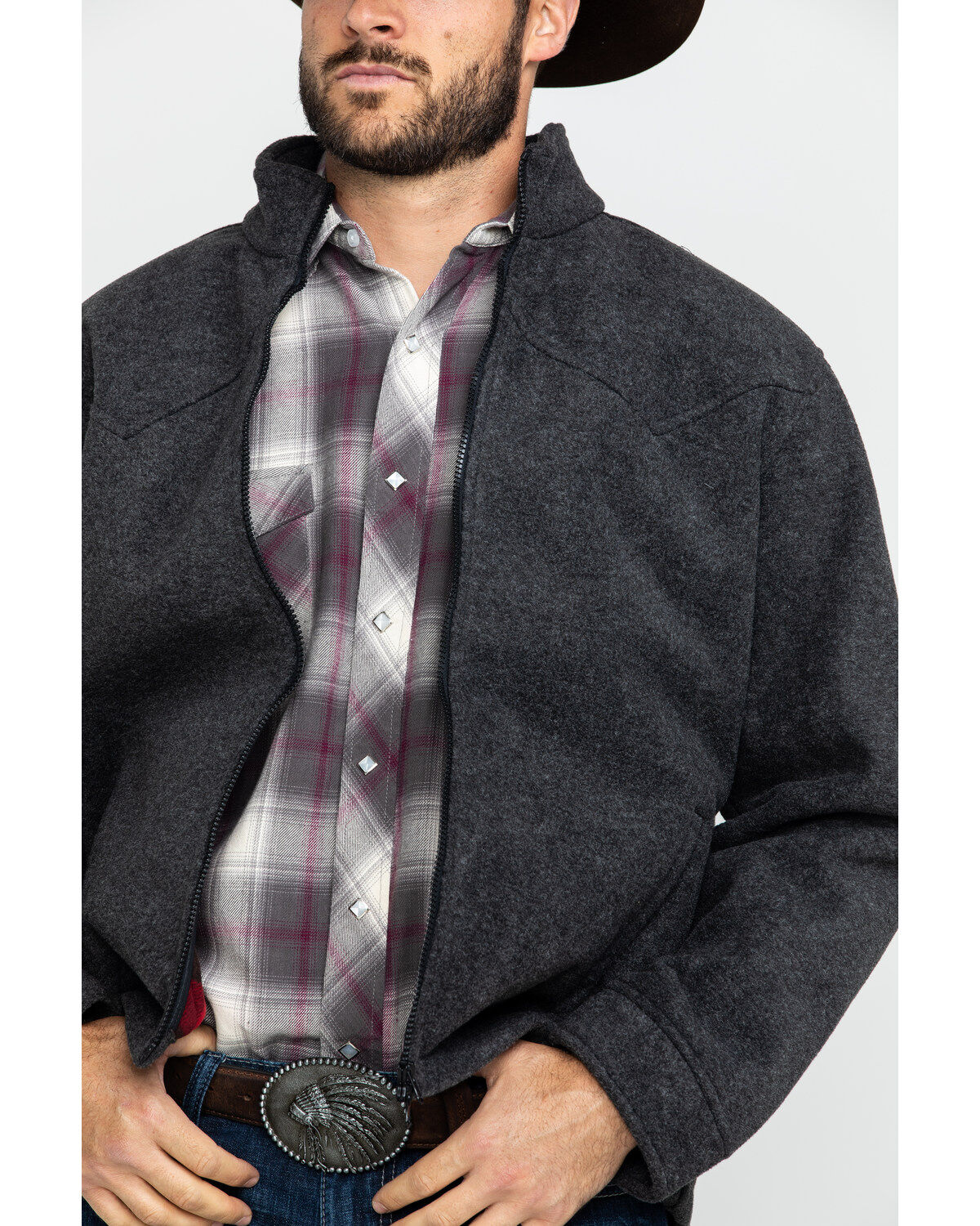 Image #4 - Outback Trading Co. Men's Oregon Jacket, Charcoal, hi-res