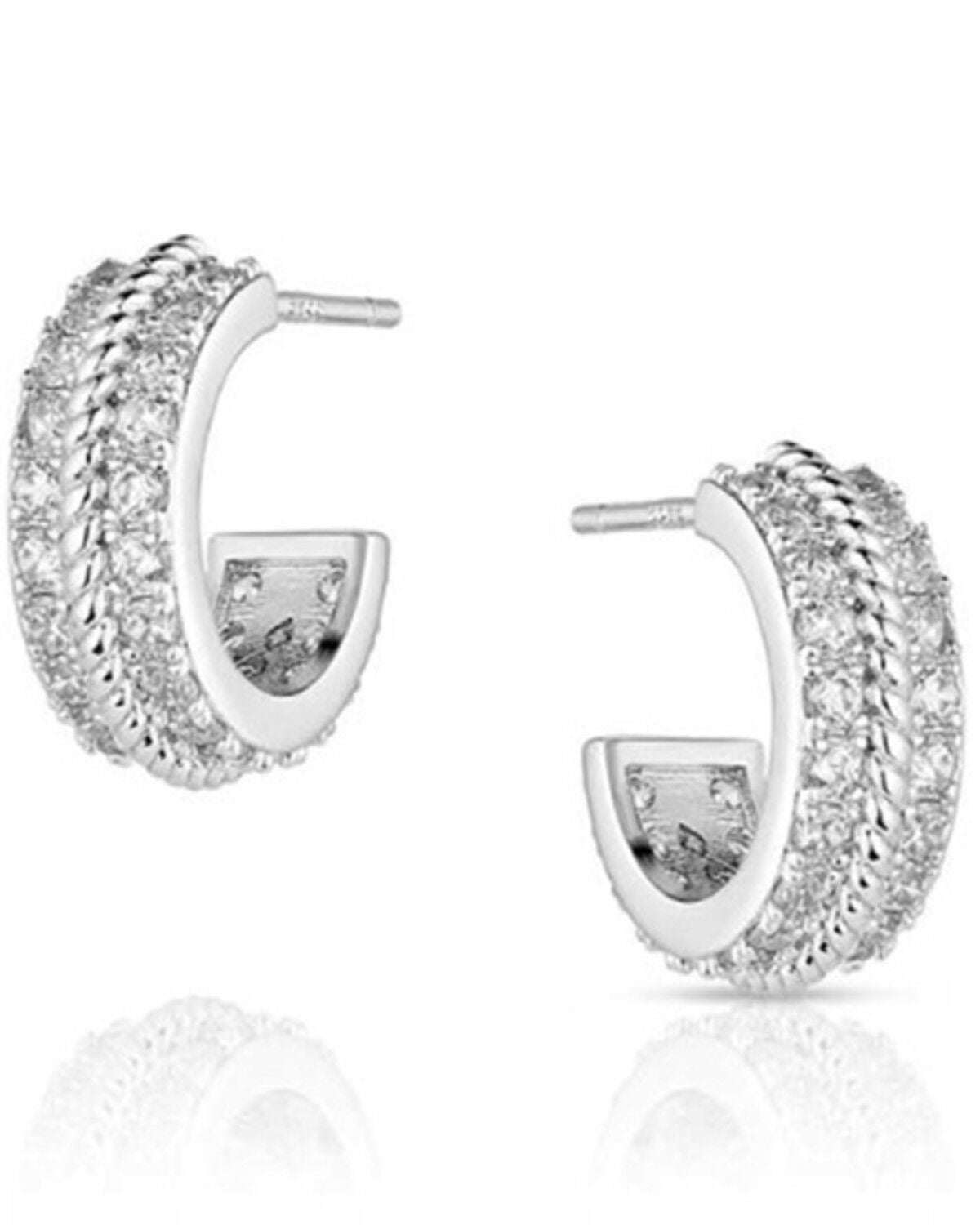 Image #1 - Montana Silversmith Women's Starlight Stillwater Earrings, Silver, hi-res