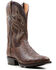 Dan Post Men's 12" Hand Quill French Exotic Western Boots - Medium Toe, Rust Copper, hi-res