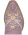 Dingo Women's Primrose Embroidered Floral Western Bootie - Snip Toe, Purple, hi-res