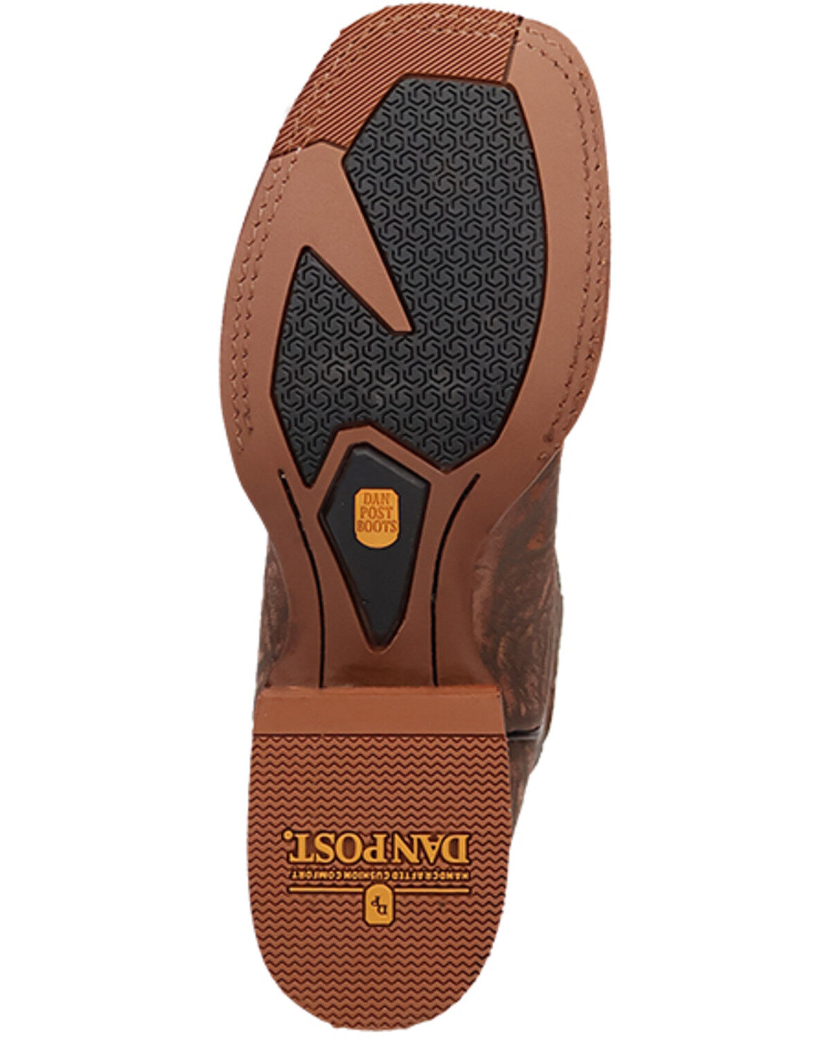 Image #7 - Dan Post Men's Elephant Print Western Boots - Broad Square Toe, Brown, hi-res