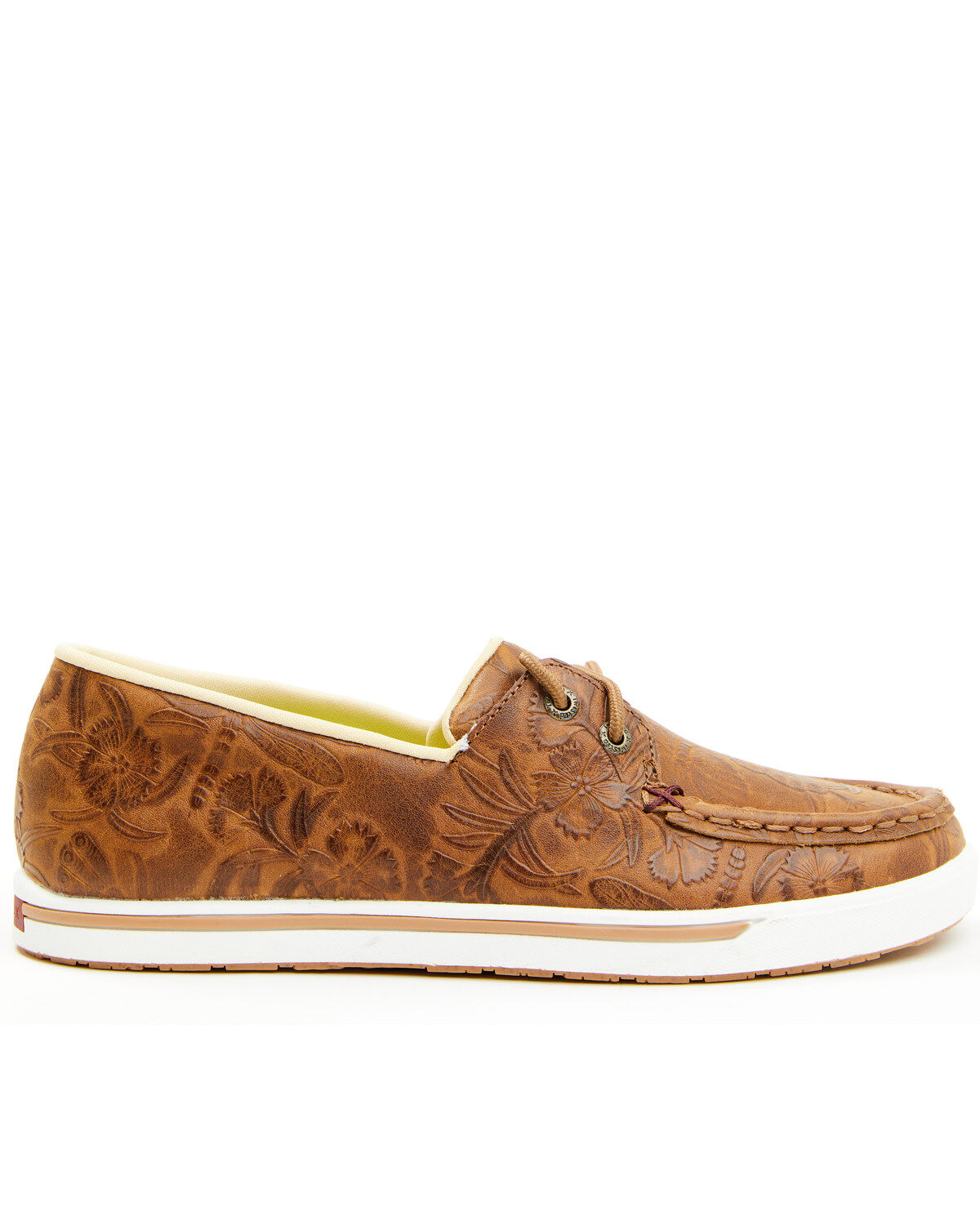 Image #2 - Twisted X Women's Kicks Tooled Casual Shoes - Moc Toe, Tan, hi-res