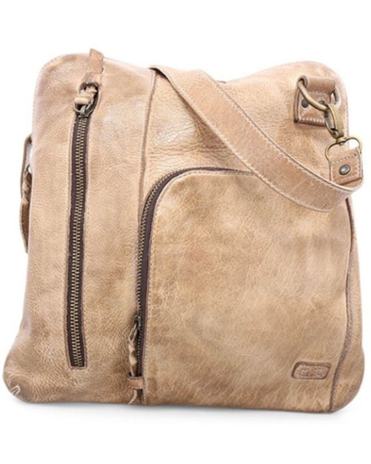 Bed Stu Women's Aiken Crossbody Bag, Oatmeal, hi-res