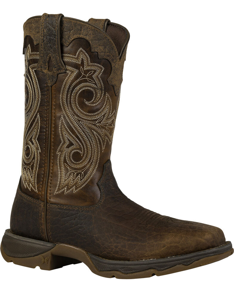 Durango Women's Flirtatious Steel Toe Western Boots, Brown, hi-res